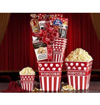 Movie Night Popcorn and Candy Collection Gift Basket