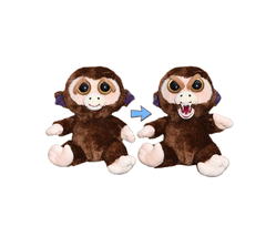 Feisty Pets Grandmaster Funk Adorable Plush Stuffed Monkey that Turns Feisty with a Squeeze 