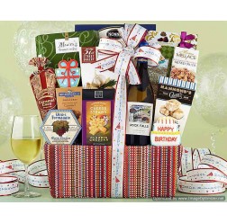 Rock Falls Chardonnay Birthday Collection Gift Basket