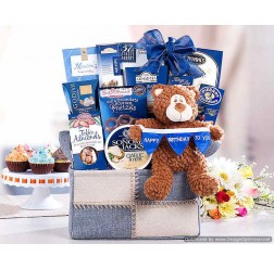 Bear Hugs Happy Birthday To You Gift Basket