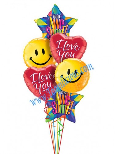 Love -O- Rama Balloon Bouquet (6 Balloons)
