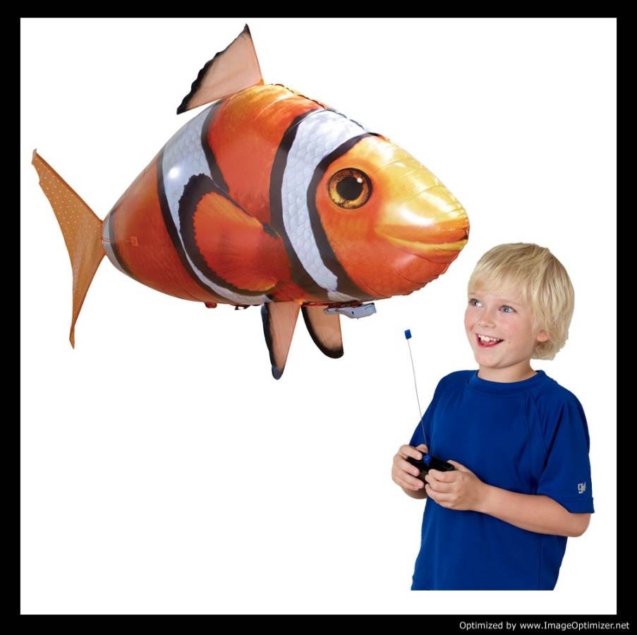 Air Swimmers Remote Control Flying Clownfish Balloon Replacement Only Clown Fish 