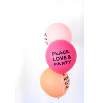 PEACE, LOVE AND PARTY BALLOONS