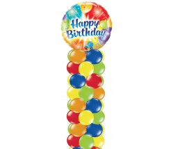 Happy Birthday Balloon Column