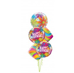 Happy Birthday Bubble Balloon Bouquet
